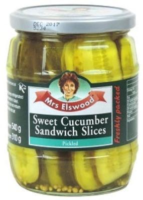 Sweet Cucumber Sandwich Slices Pickled