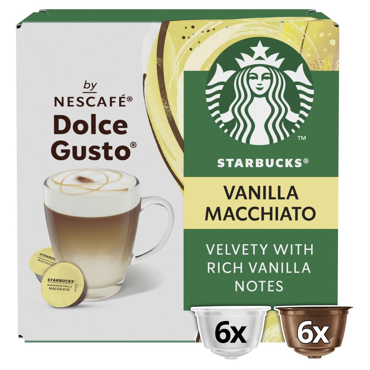 By Nescafe Dolce Gusto Madagascar Vanilla Macchiato Coffee Pods x 12