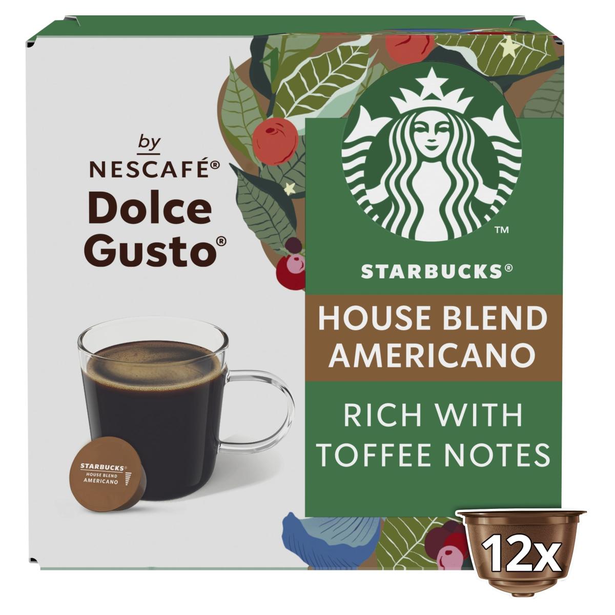 By Nescafe Dolce Gusto House Blend Medium Roast Coffee Pods x 12