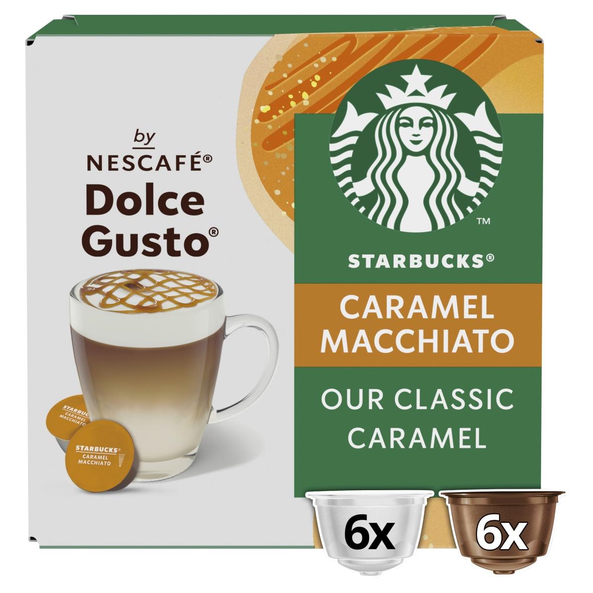 By Nescafe Dolce Gusto Caramel Macchiato Coffee Pods x 12