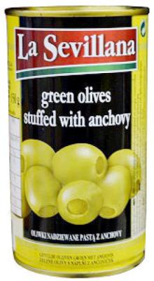 Green Olives Stuffed With Anchovy Tin