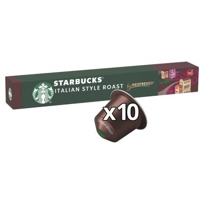 By Nespresso Italian Style Roast 10 Coffee Pods