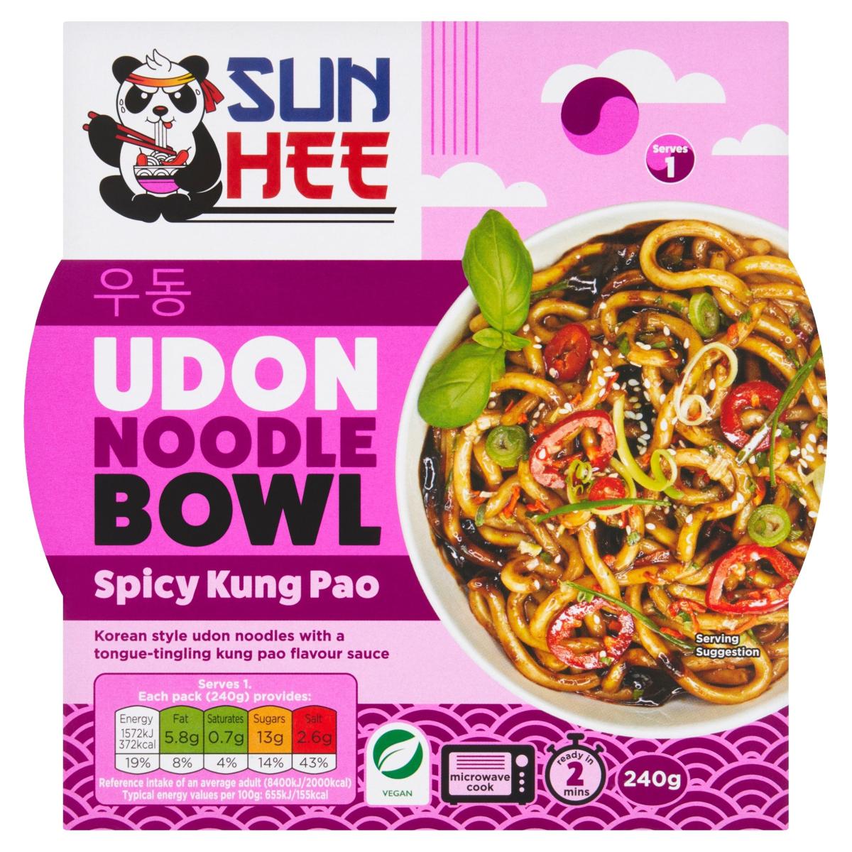 Spicy Kung Pao Udon Noodle Bowl