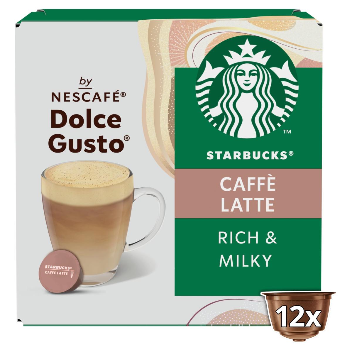 Caffe Latte By Nescafe Dolce Gusto Coffee Pods x 12