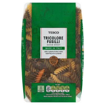 Tricolore Fusilli Pasta Twists