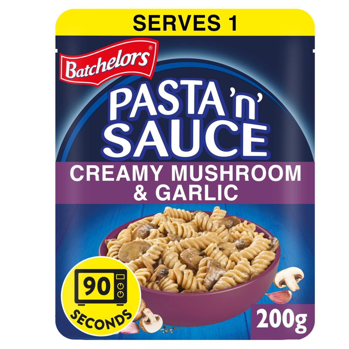 Pasta 'N' Sauce Microwave Ready Meal Pasta With Mushroom & Garlic