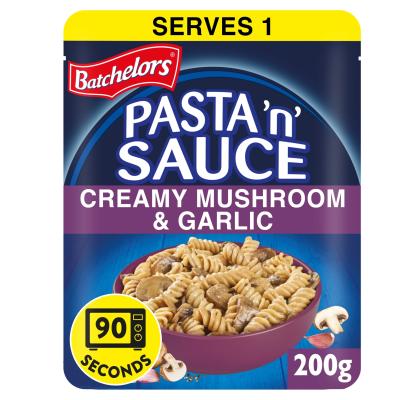 Pasta 'N' Sauce Microwave Ready Meal Pasta With Mushroom & Garlic