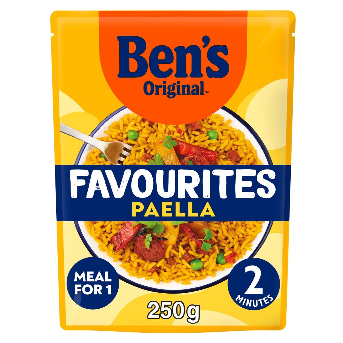 Favourites Paella Chorizo & Vegetable Microwave Rice Meal