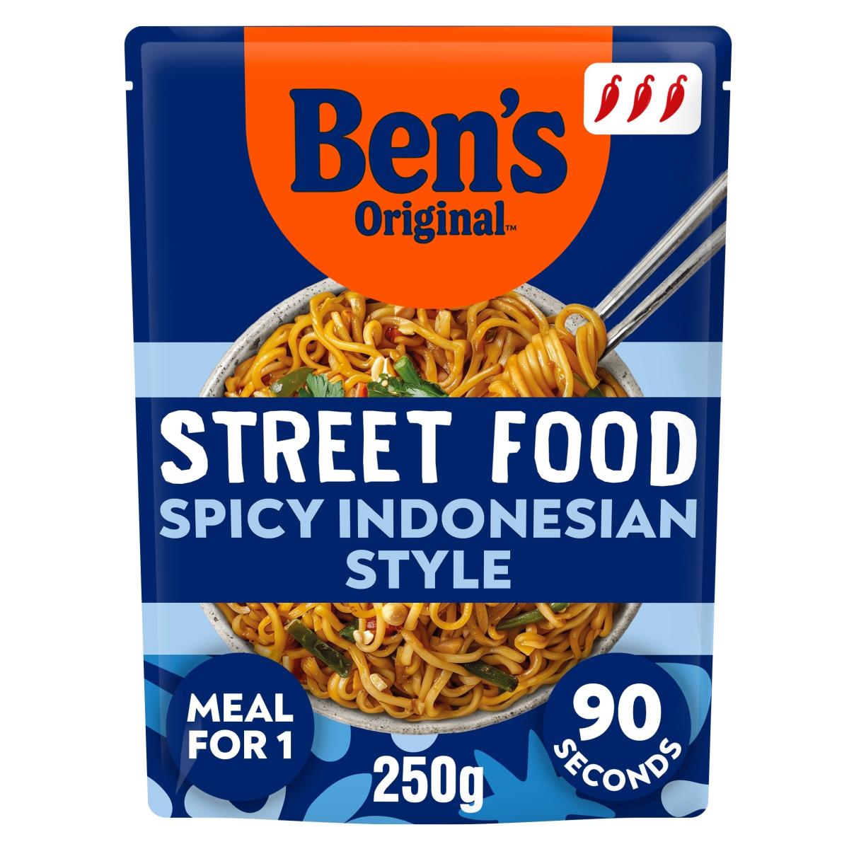 Street Food Indonesian Spicy Noodles