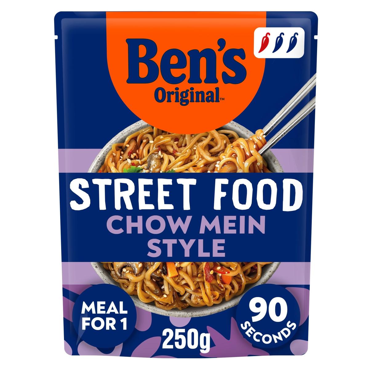 Street Food Chow Mein Style Noodles