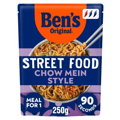 Street Food Chow Mein Style Noodles