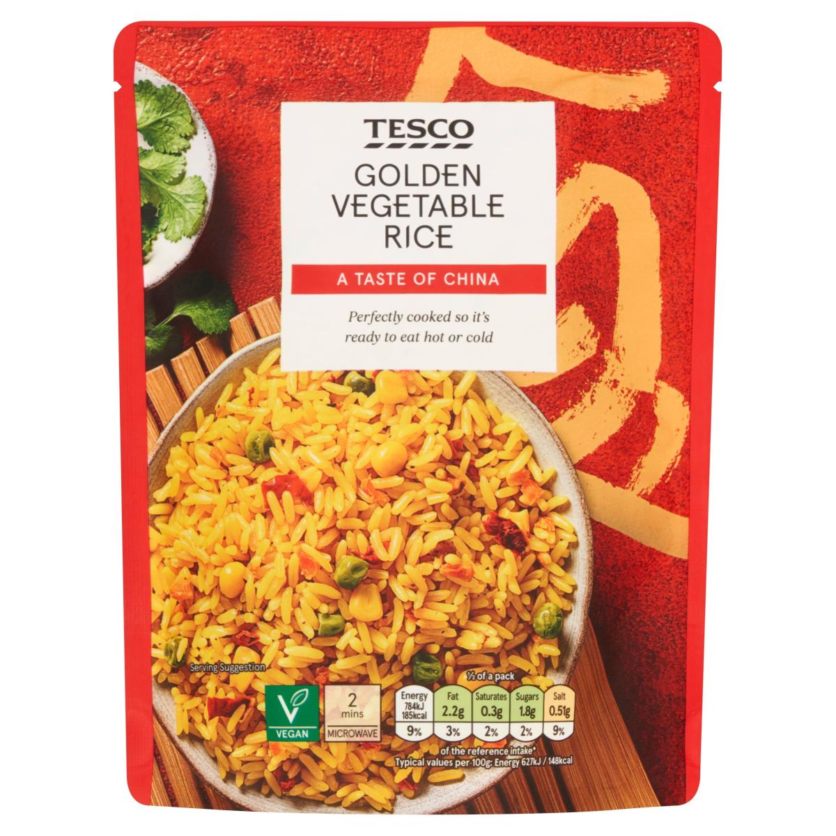 Microwave Golden Vegetable Rice