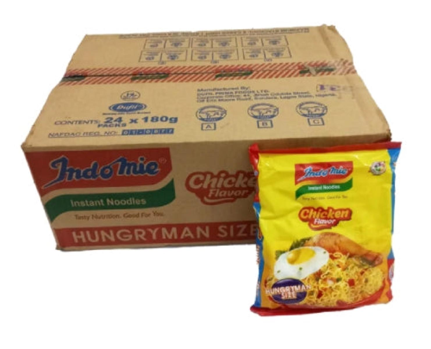 Instant Noodles Chicken 180 g (Hungry Man) x24