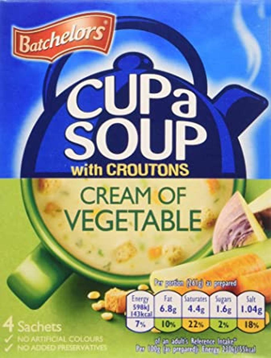 Cup A Soup Cream of Vegetable with Croutons
