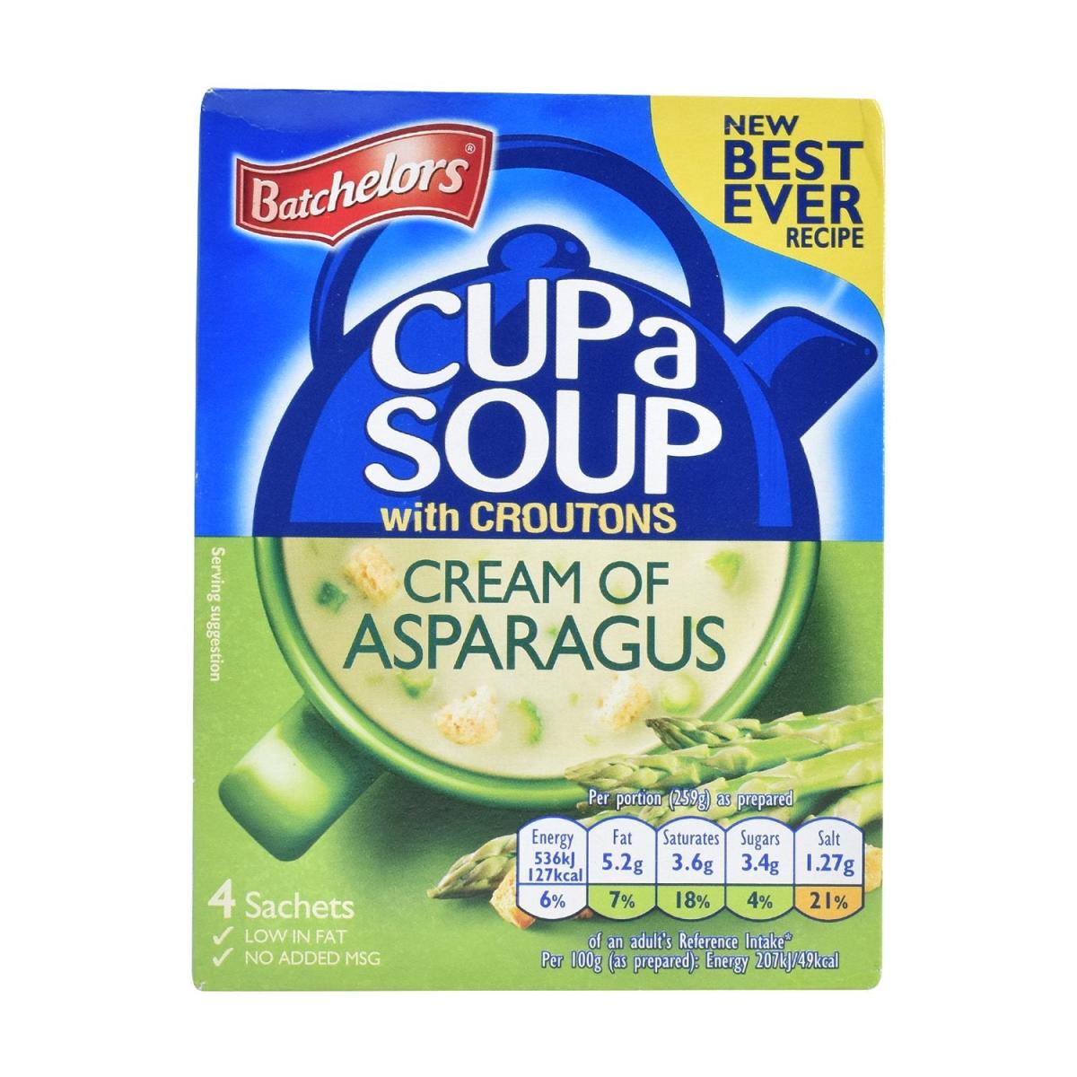 Cup A Soup Cream of Asparagus with Croutons