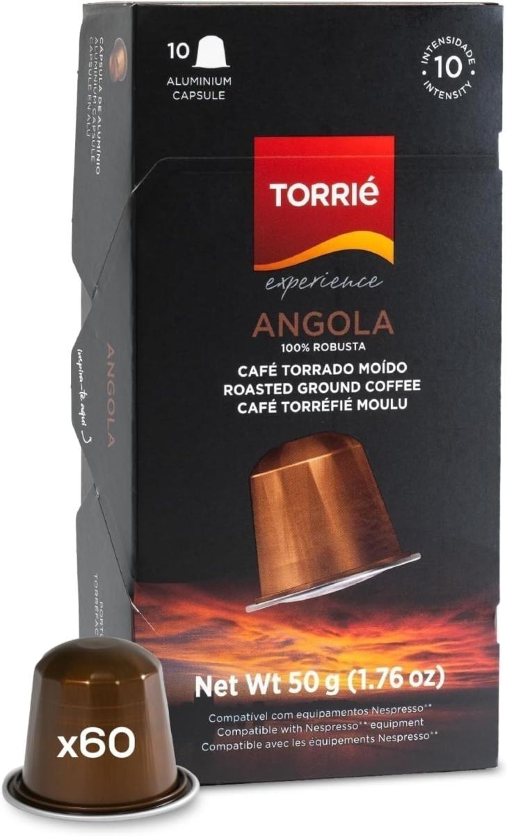 Angola Aluminium Nespresso Compatible Coffee Capsules 60 Pods