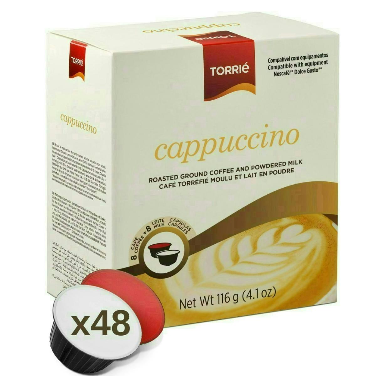 Cappuccino Dolce Gusto Compatible Milky Coffee Capsules 48 Pods