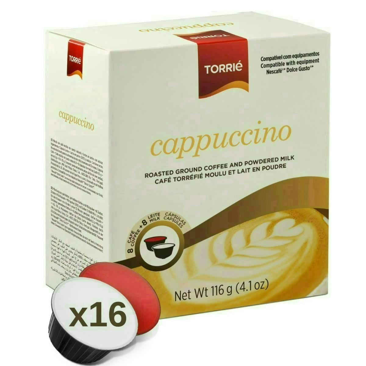 Cappuccino Dolce Gusto Compatible Milky Coffee Capsules 16 Pods