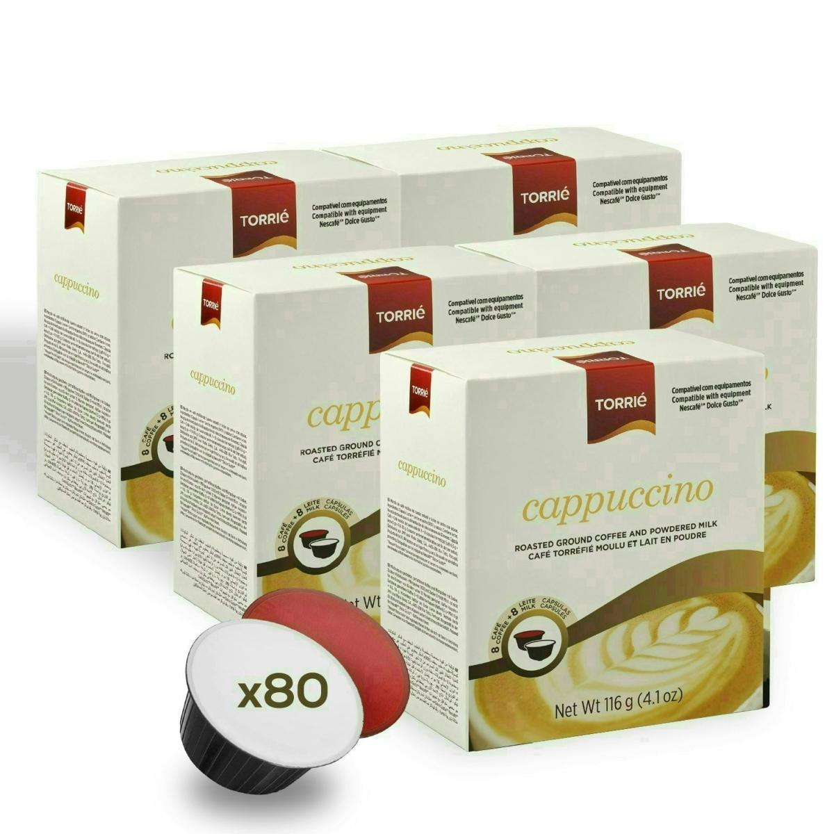 Cappuccino Dolce Gusto Compatible Milky Coffee Capsules 80 Pods