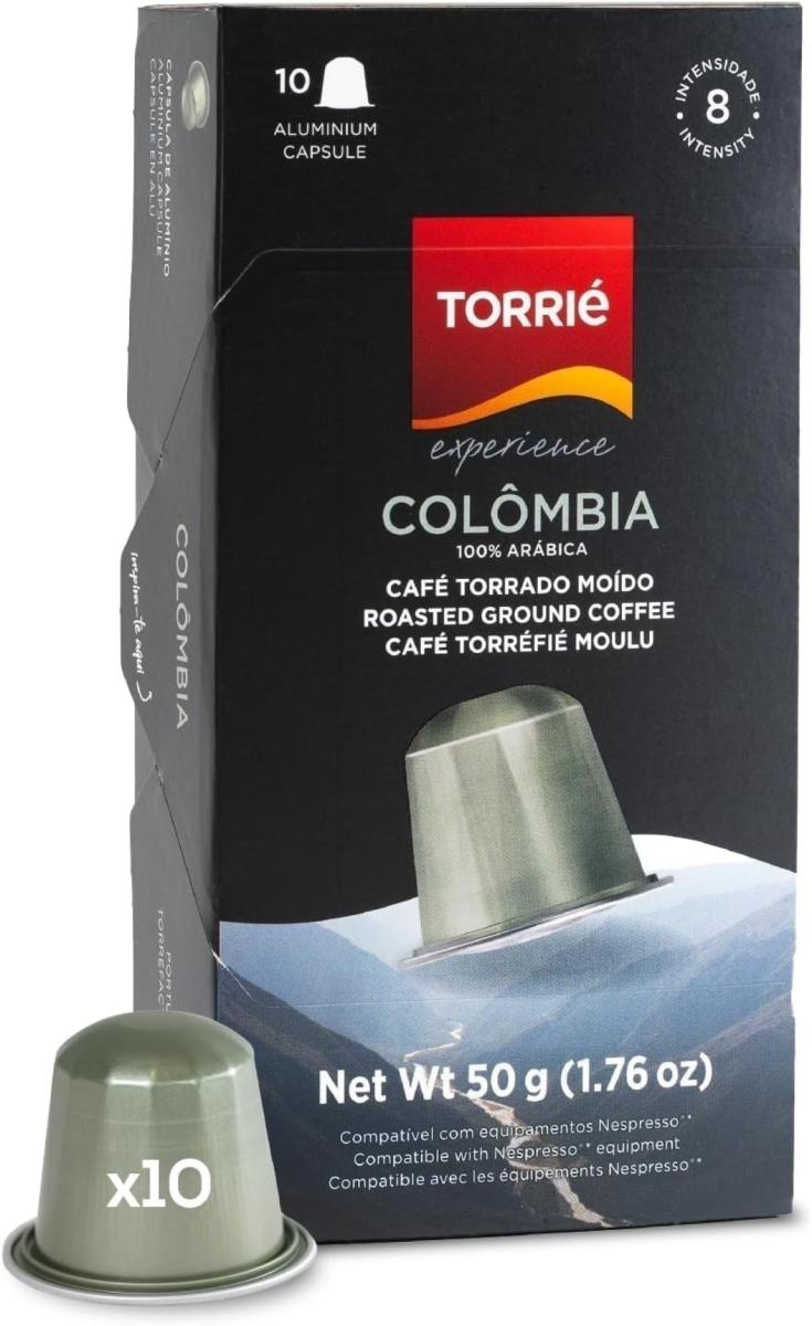 Colombia Aluminium Nespresso Compatible Coffee Capsules 10 Pods