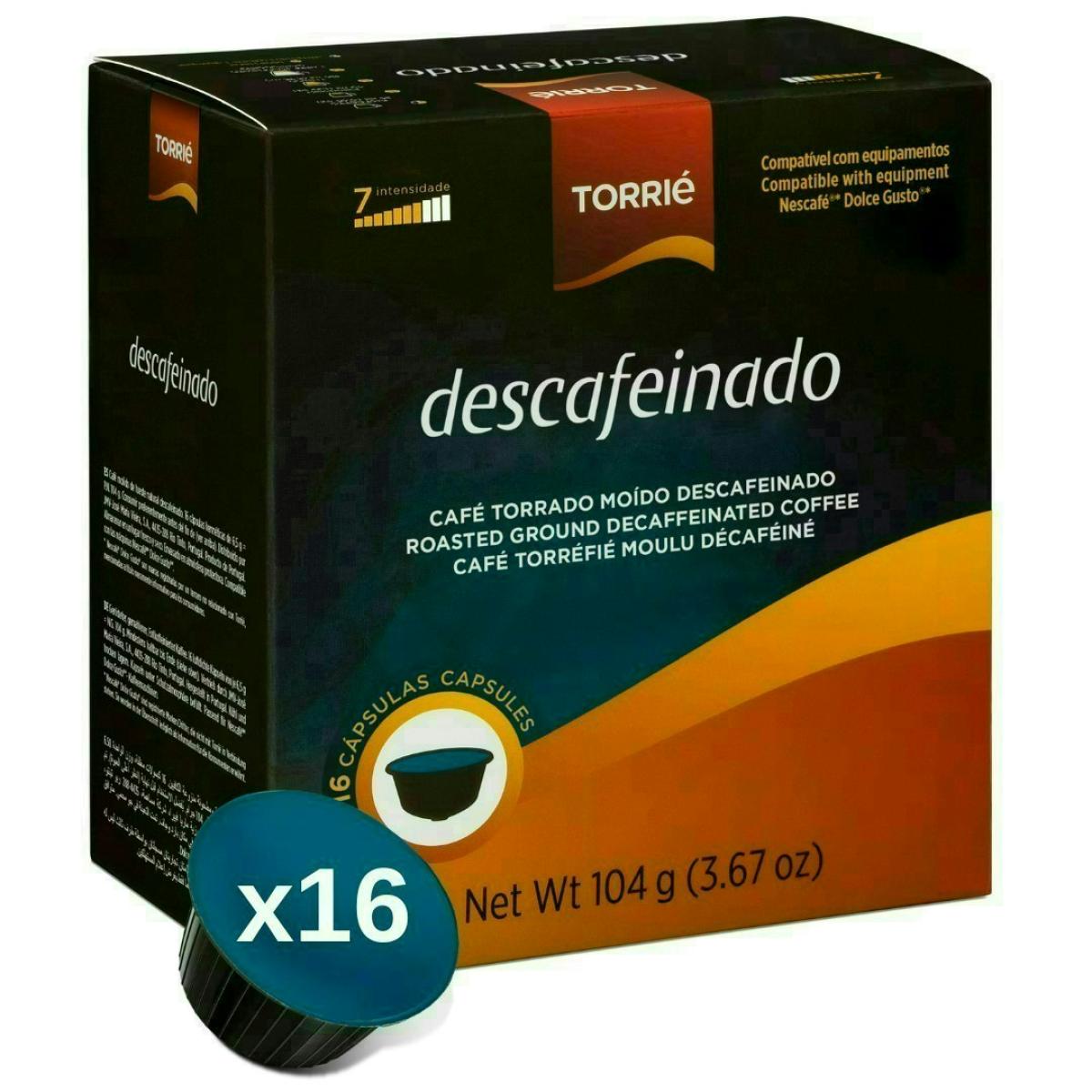 Decaf Dolce Gusto Compatible Decaffeinated Coffee Capsules 16 Pods