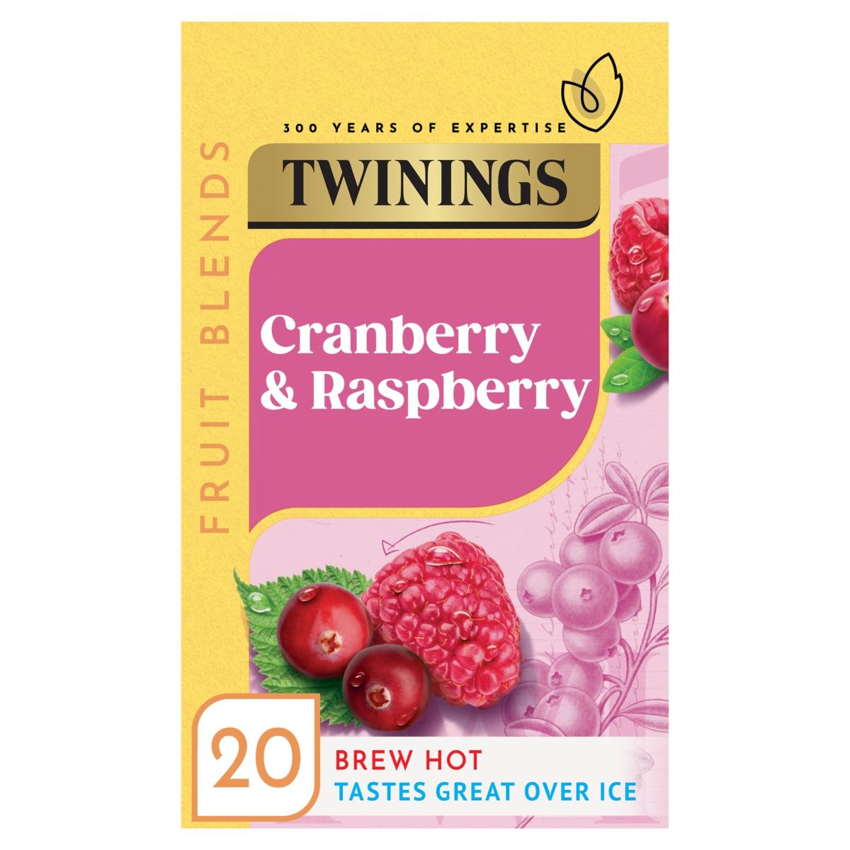 Cranberry & Raspberry Tea Bags 20 Pack