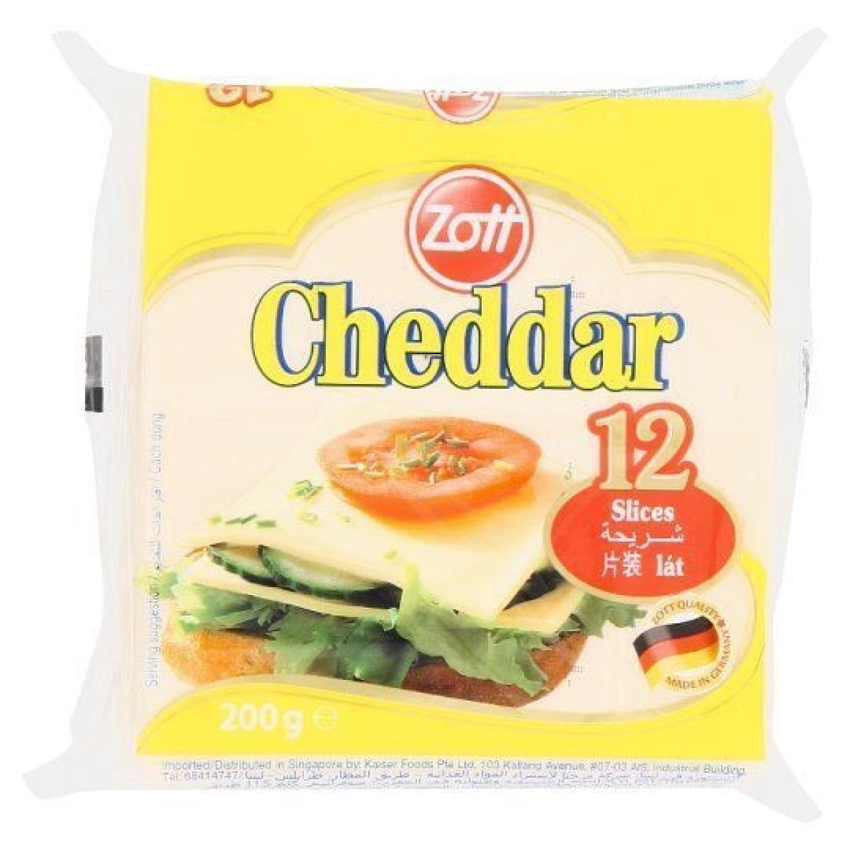 Cheddar Sliced Cheese 200 g 10 Slices