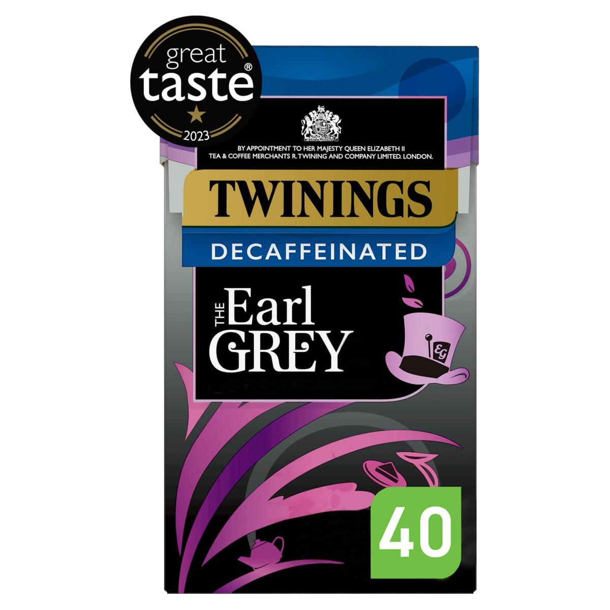 Decaffeinated Earl Grey Tea Bags 40 Pack
