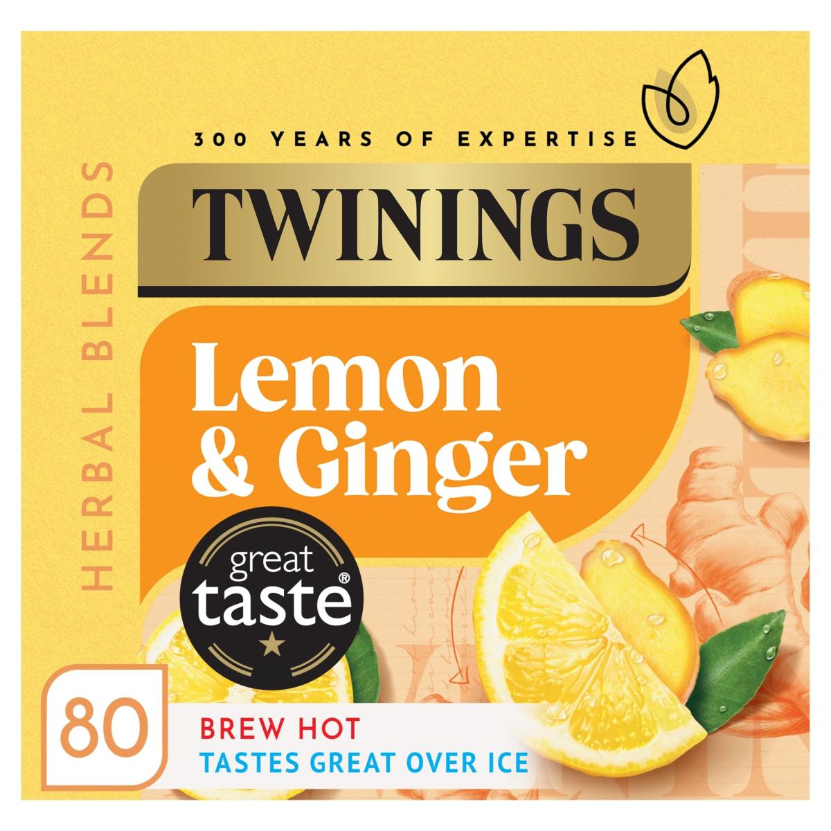 Lemon & Ginger Tea Bags 80 Pack