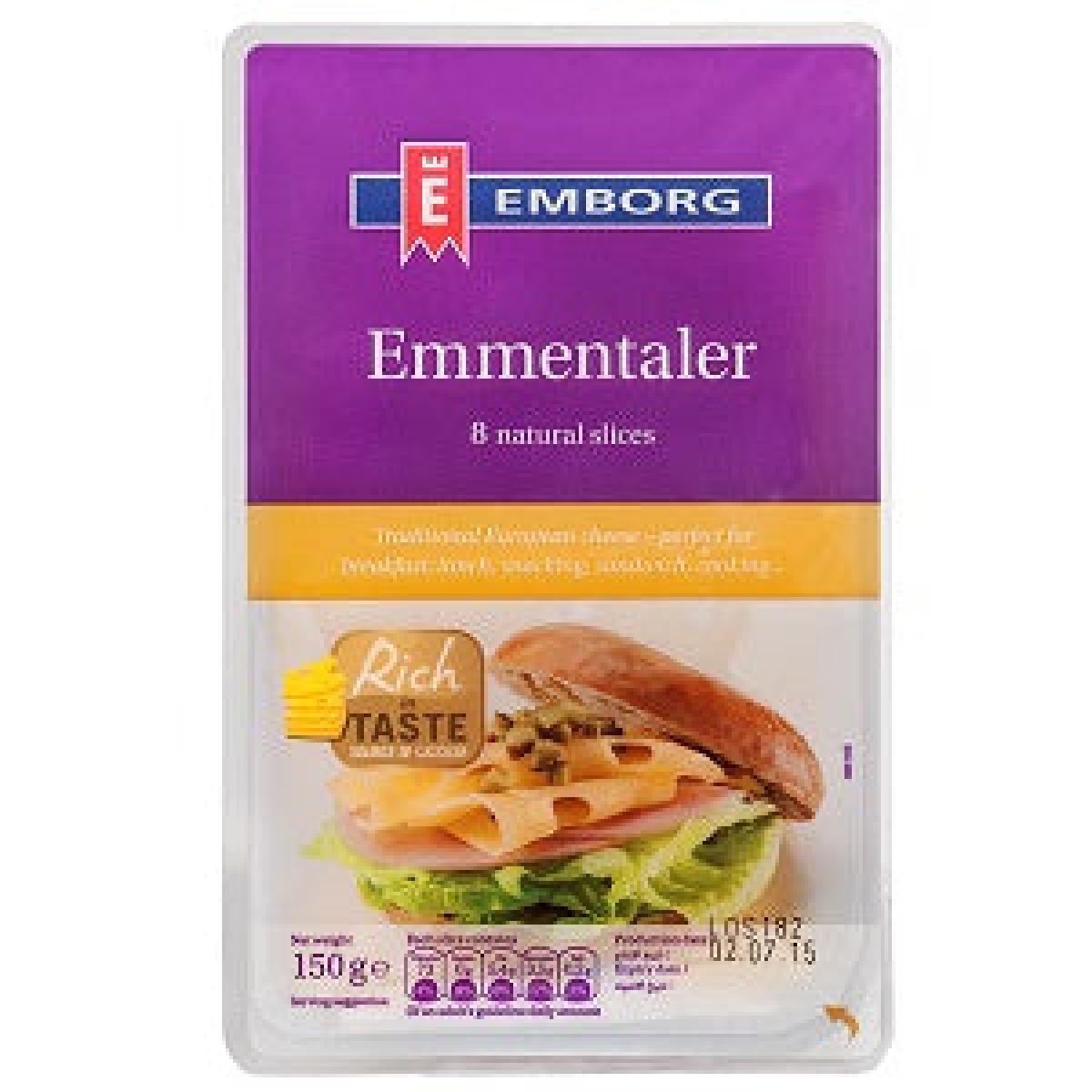 Emmentaler 45 Percent Sliced