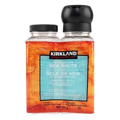 Mediterranean Sea Salt Grinder With Refill