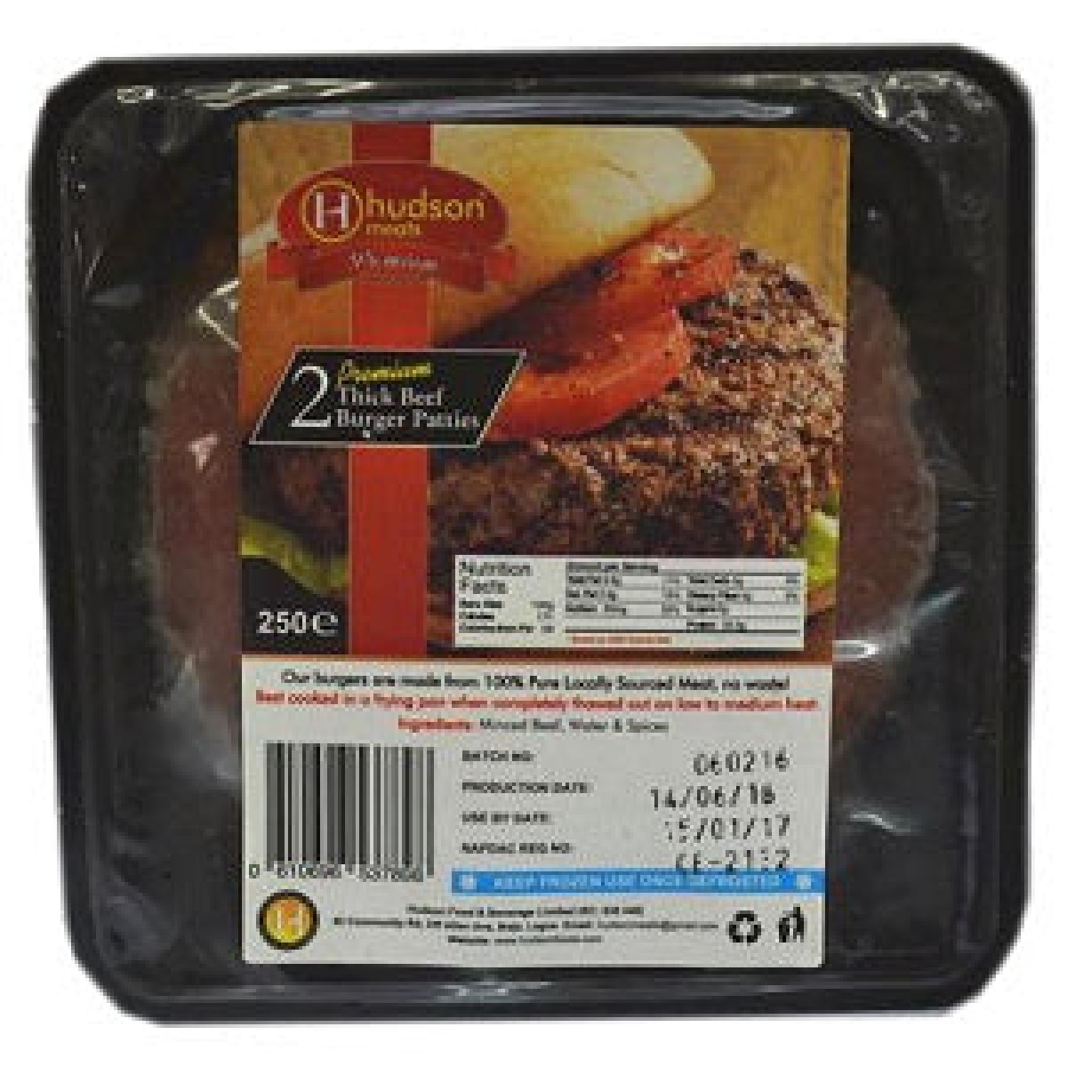 Premium Thick Beef Burger Patties