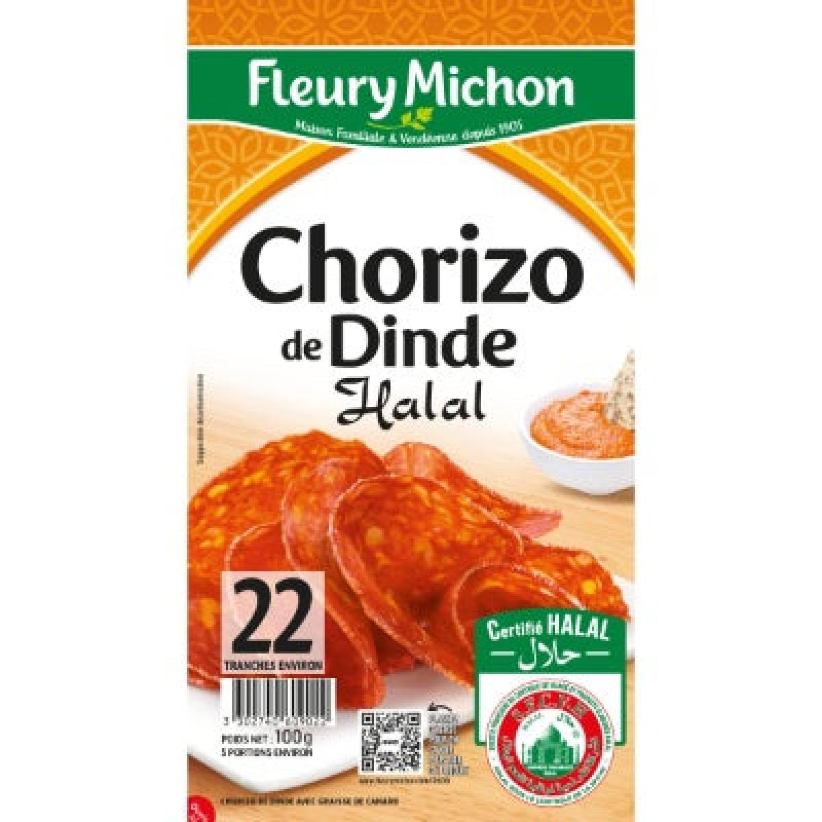 Chorizo De Dinde Halal 100 g x22 (Turkey Chorizo)