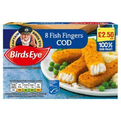 Fish Fingers Cod x8