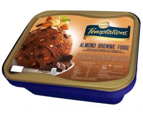 Nestle Temptations Ice Cream Almond Brownie Fudge