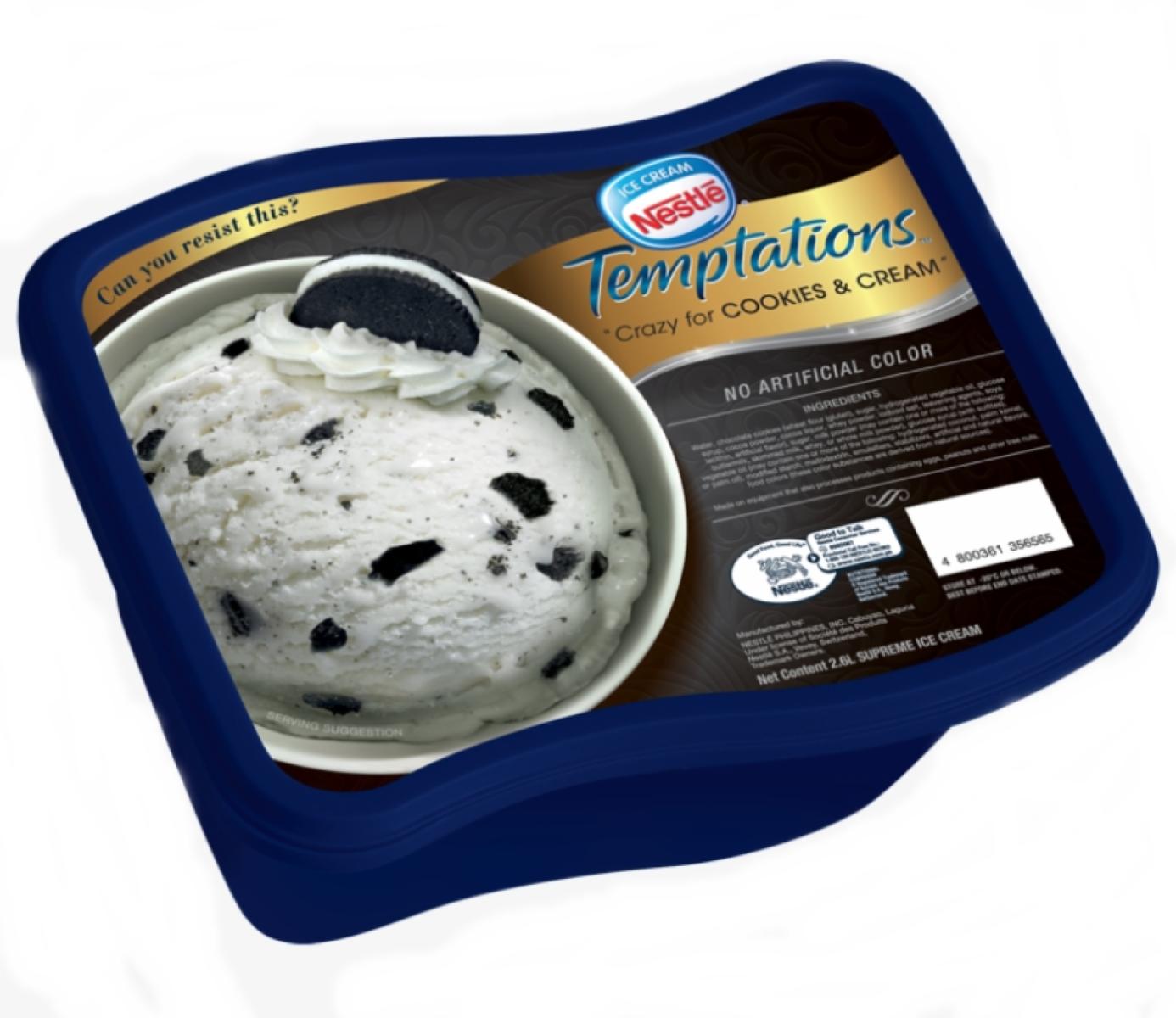 Nestle Temptations Ice Cream Cookies & Cream