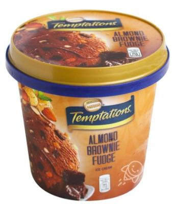 Nestle Temptations Ice Cream Almond Brownie Fudge