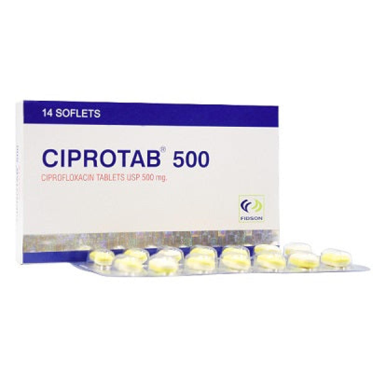 Ciprofloxacin USP 500 mg 14 Softlets