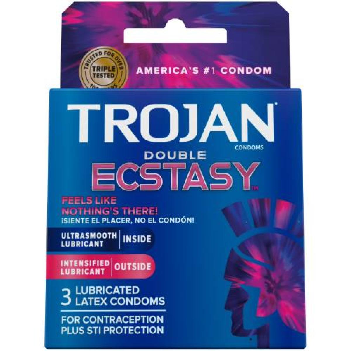 Double Ecstasy For Him & Her 3 Condoms