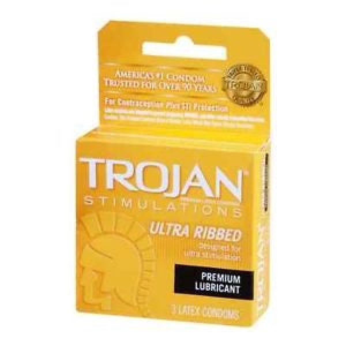 Ultra Ribbed Condoms x3