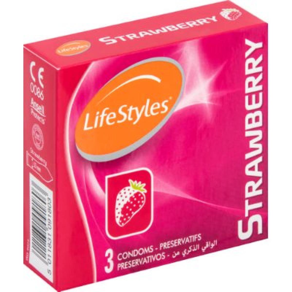 Strawberry 3 Condoms