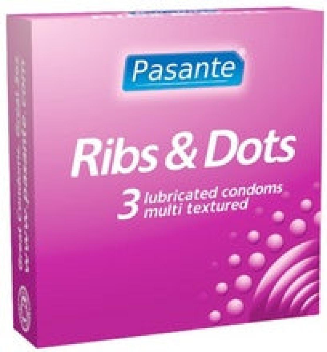 Ribs & Dots 3 Condoms
