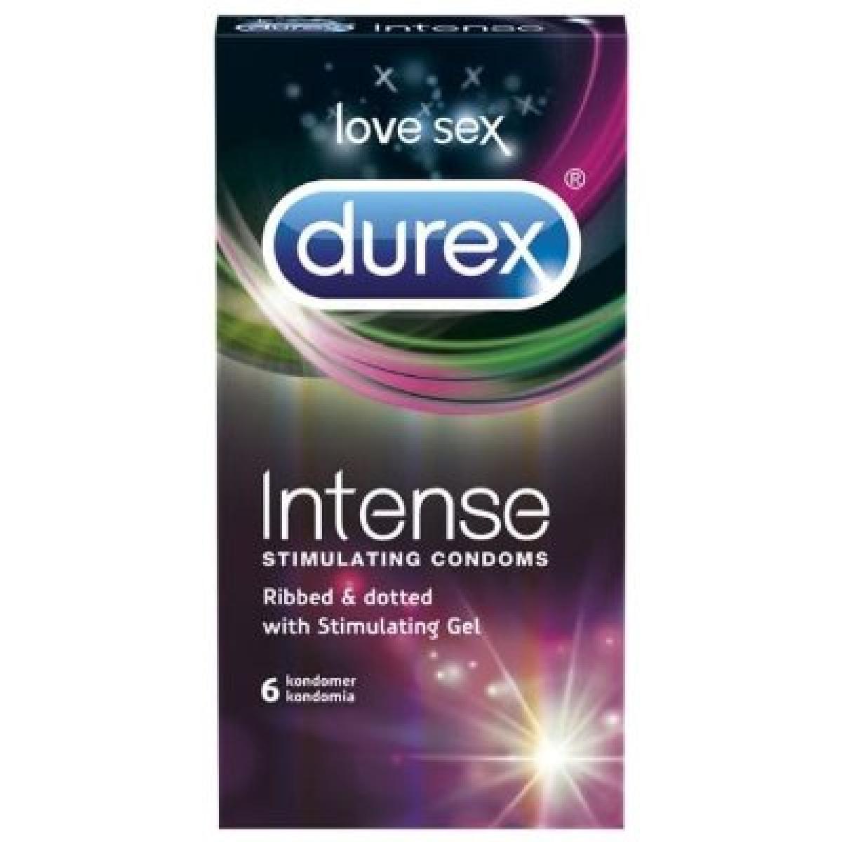 Intense Ribbed & Dotted 6 Condoms