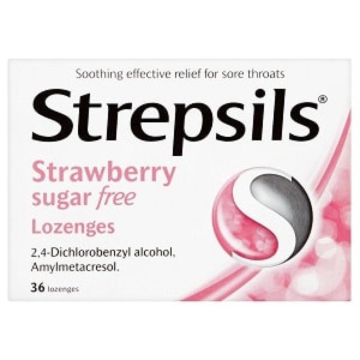 Strawberry Sugar-Free 36 Lozenges