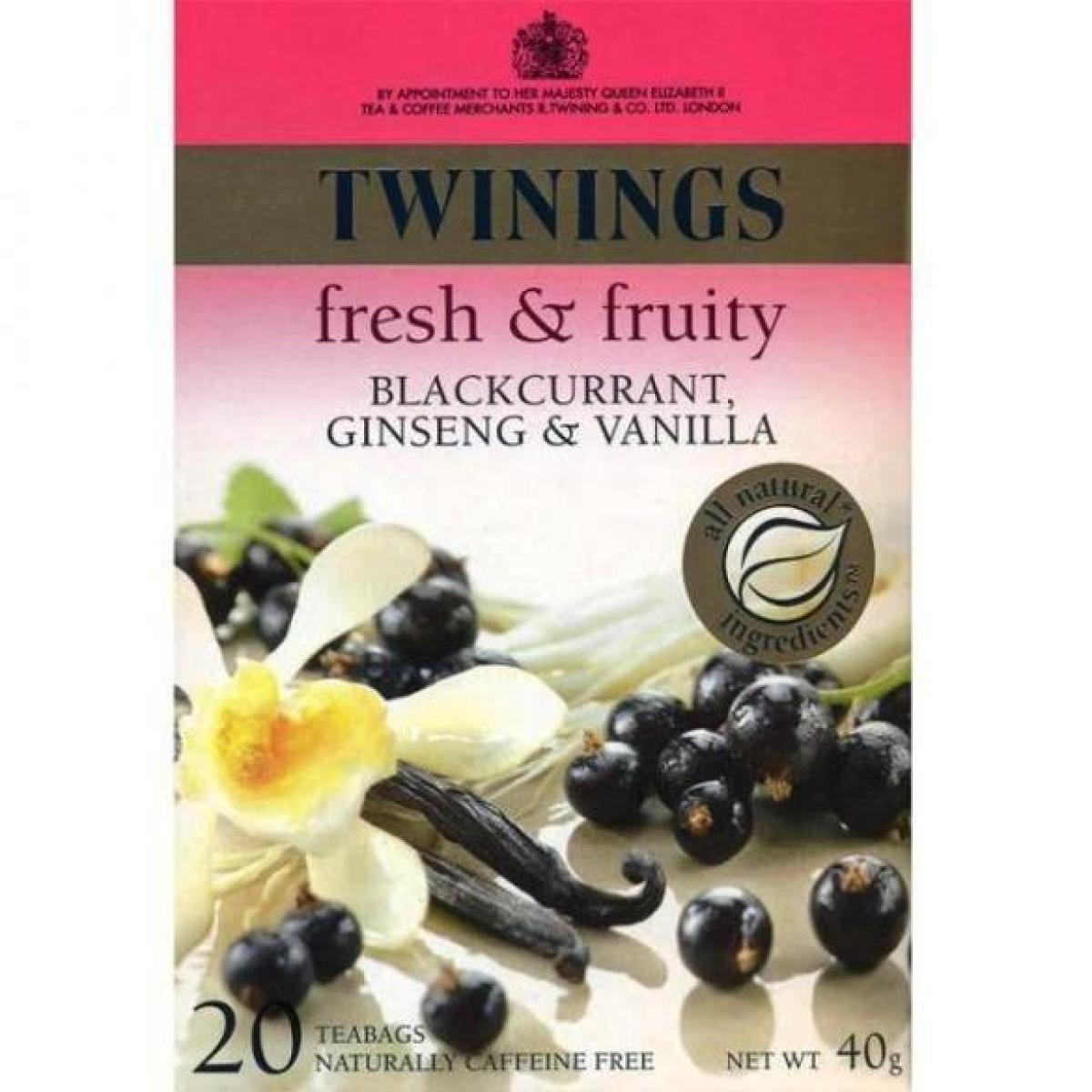 Blackcurrant Ginseng & Vanilla 40 g x20 x4