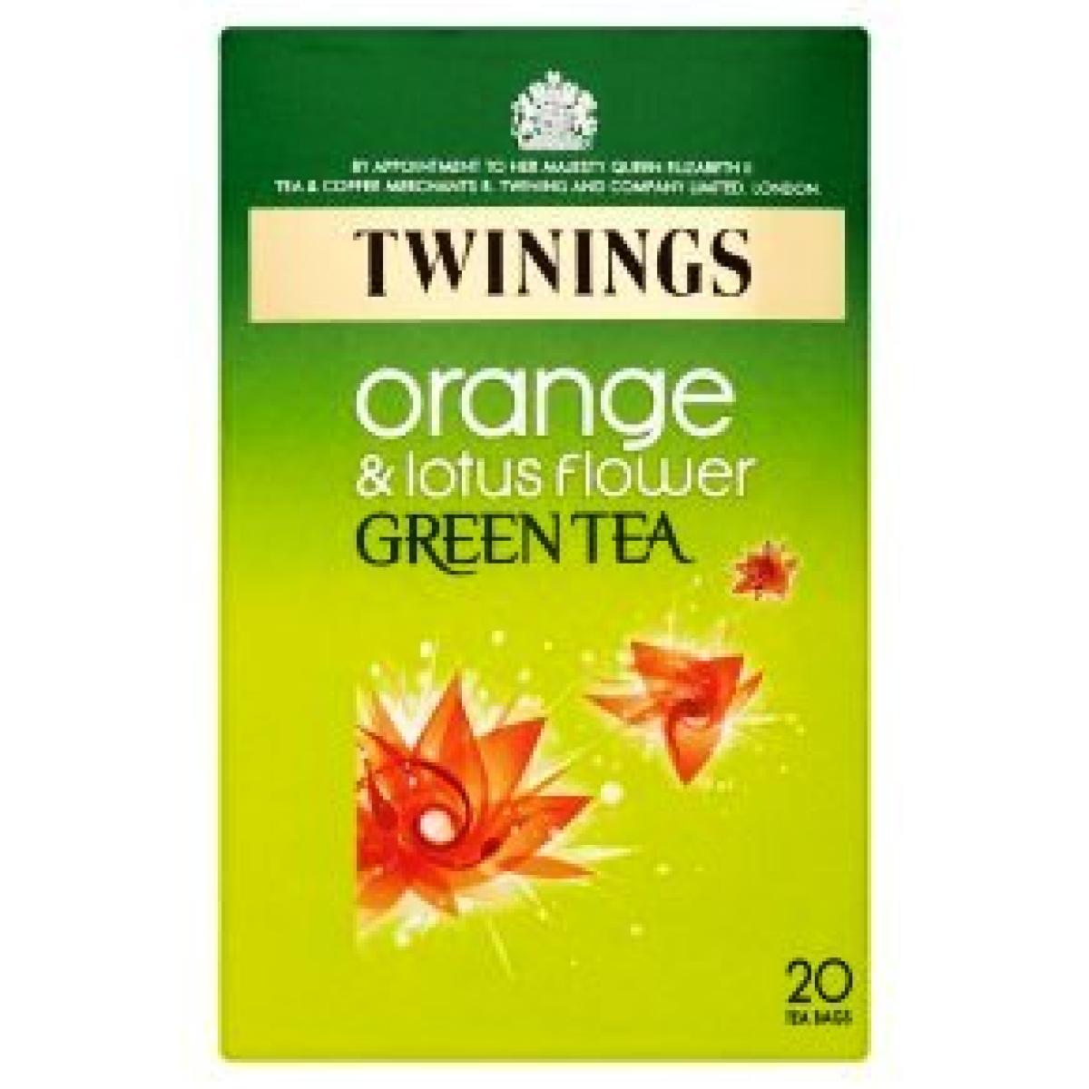 Green Tea Orange & Lotus Flower 40 g x20 x4