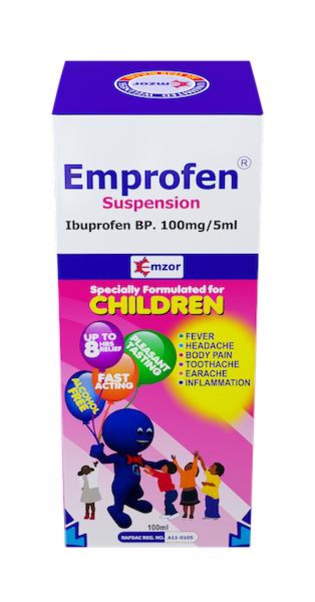 Ibuprofen 100 mg/ 5ml Suspension
