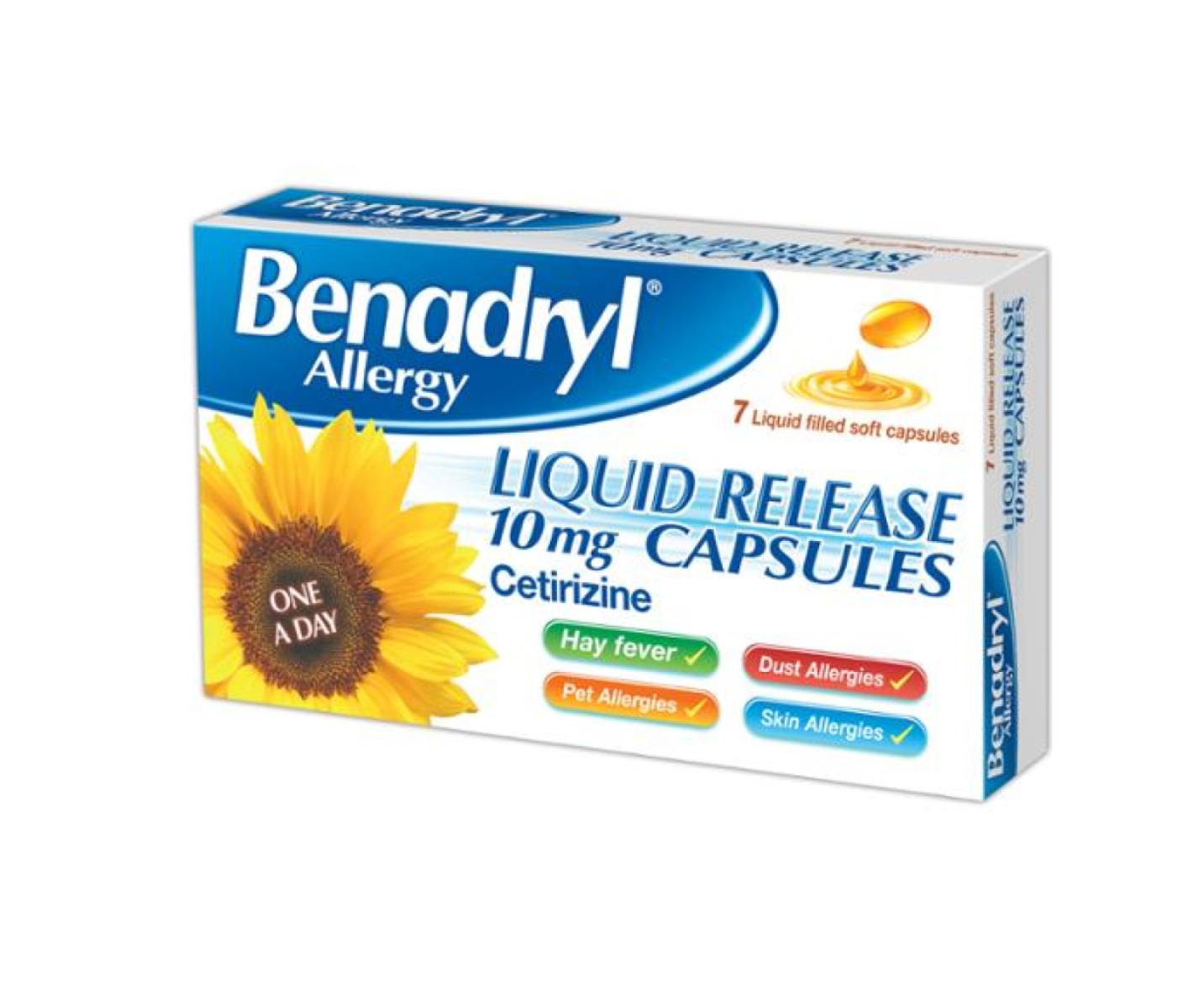 Allergy Liquid Capsules 10 mg