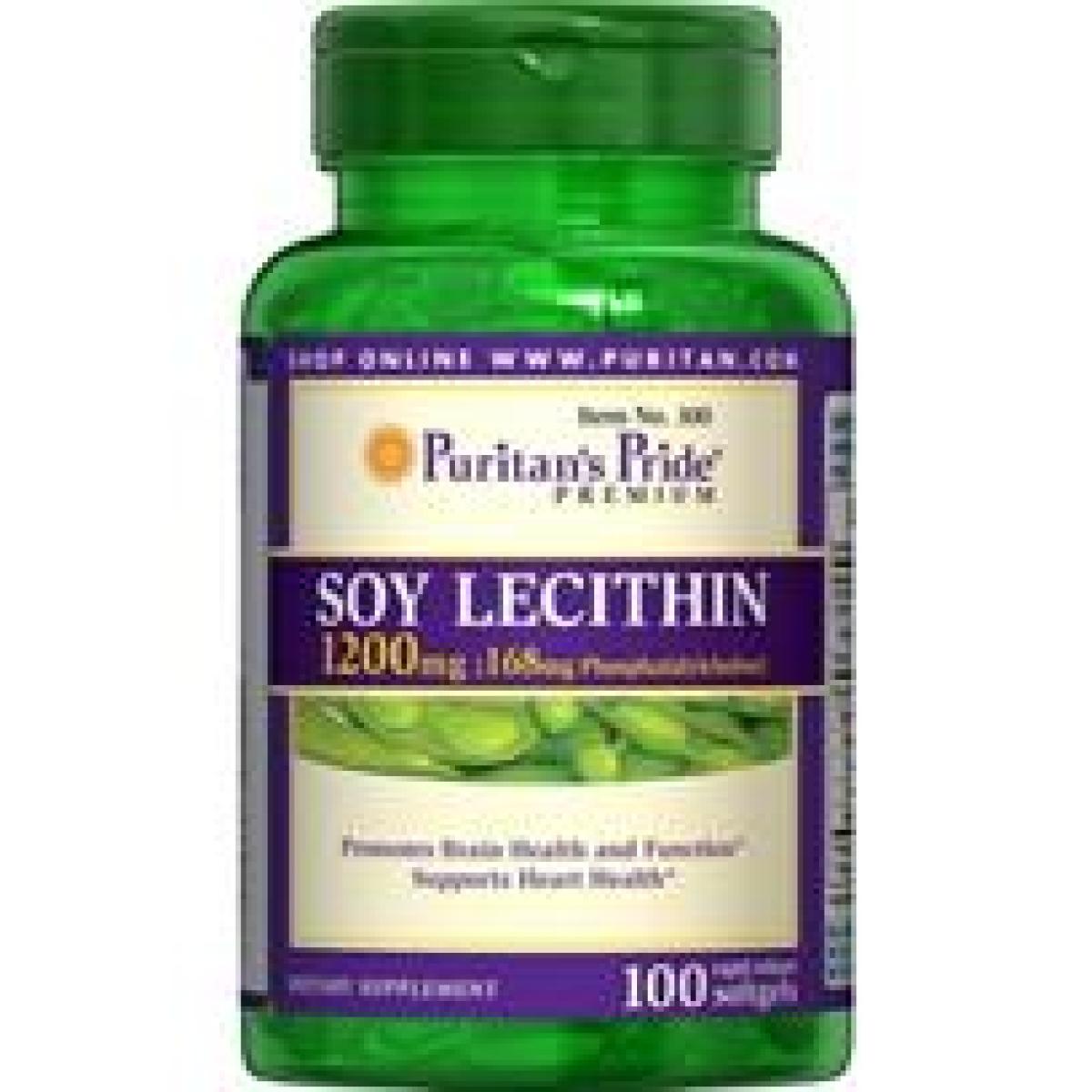 Soy Lecithin 1200 mg 100 Soft Gels