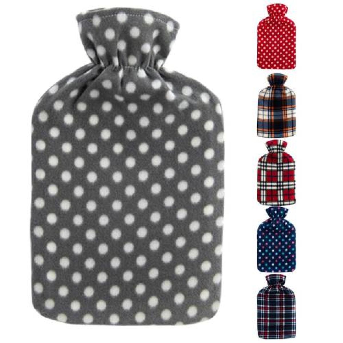 Hot Water Bottle With Cover Fleece (Assorted)